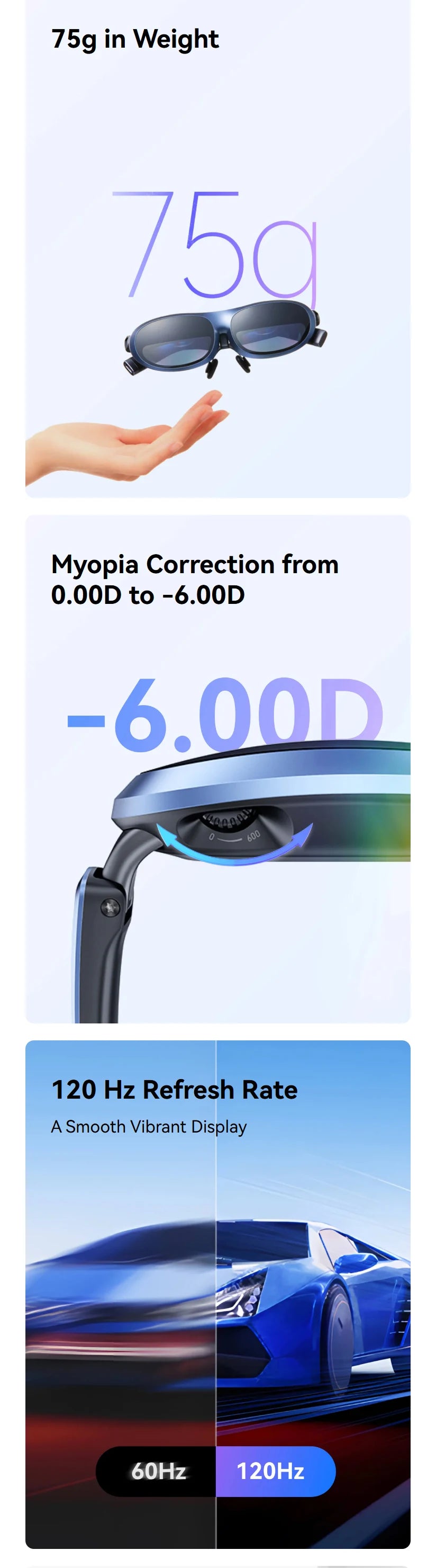 Rokid AR Joy Pack AR Glasses, Smart Glasses Max with Station, 360" Micro-OLED Display, Google Play, Media Streaming