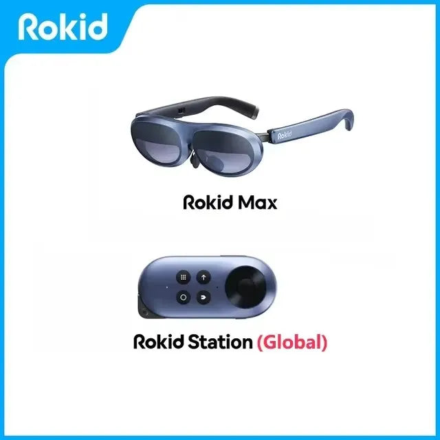 Rokid AR Joy Pack AR Glasses, Smart Glasses Max with Station, 360" Micro-OLED Display, Google Play, Media Streaming